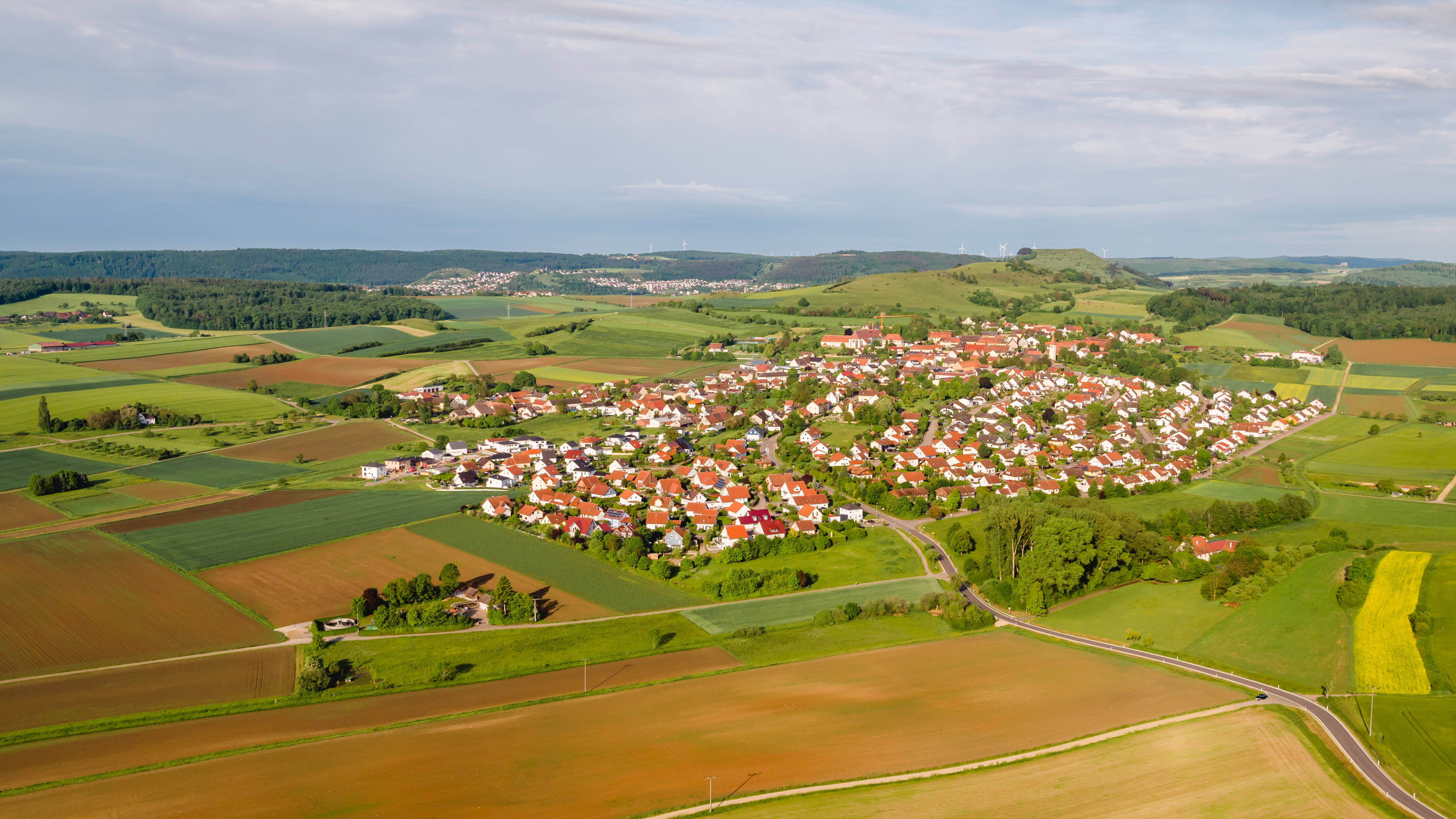 Blick auf Kirchheim am Ries